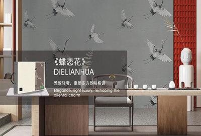 蝶戀花禪意無(wú)縫墻布